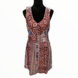 Lucky Brand Boho Aztec Print Dress Size medium